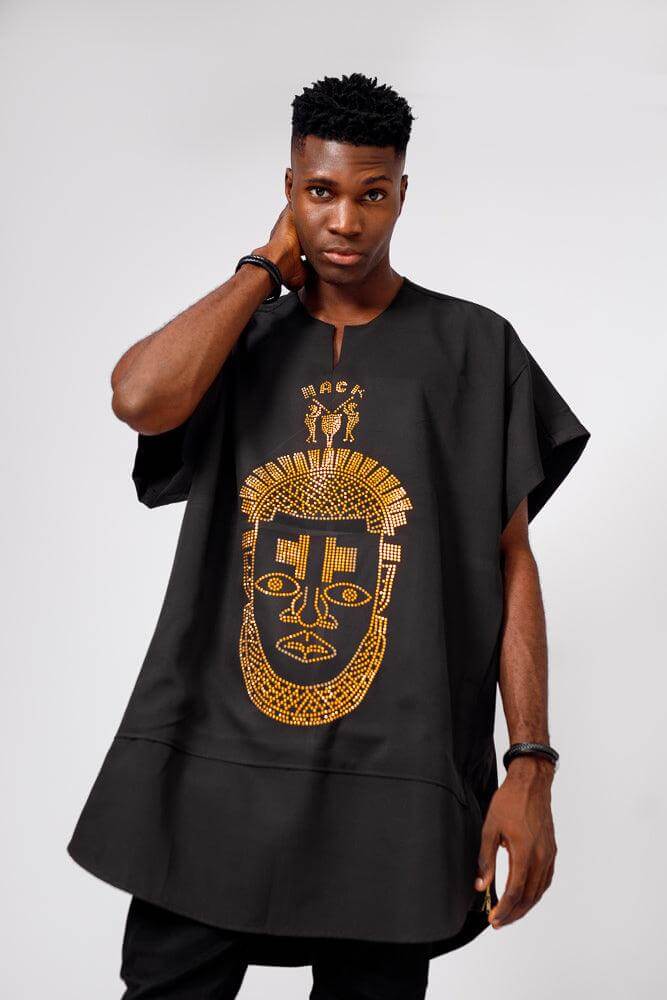 Festac Native in Black - Shirts & Tops