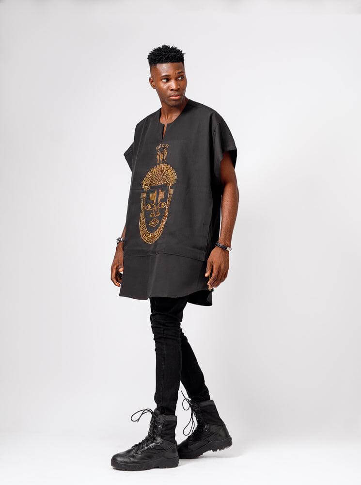 Festac Native in Black - Shirts & Tops