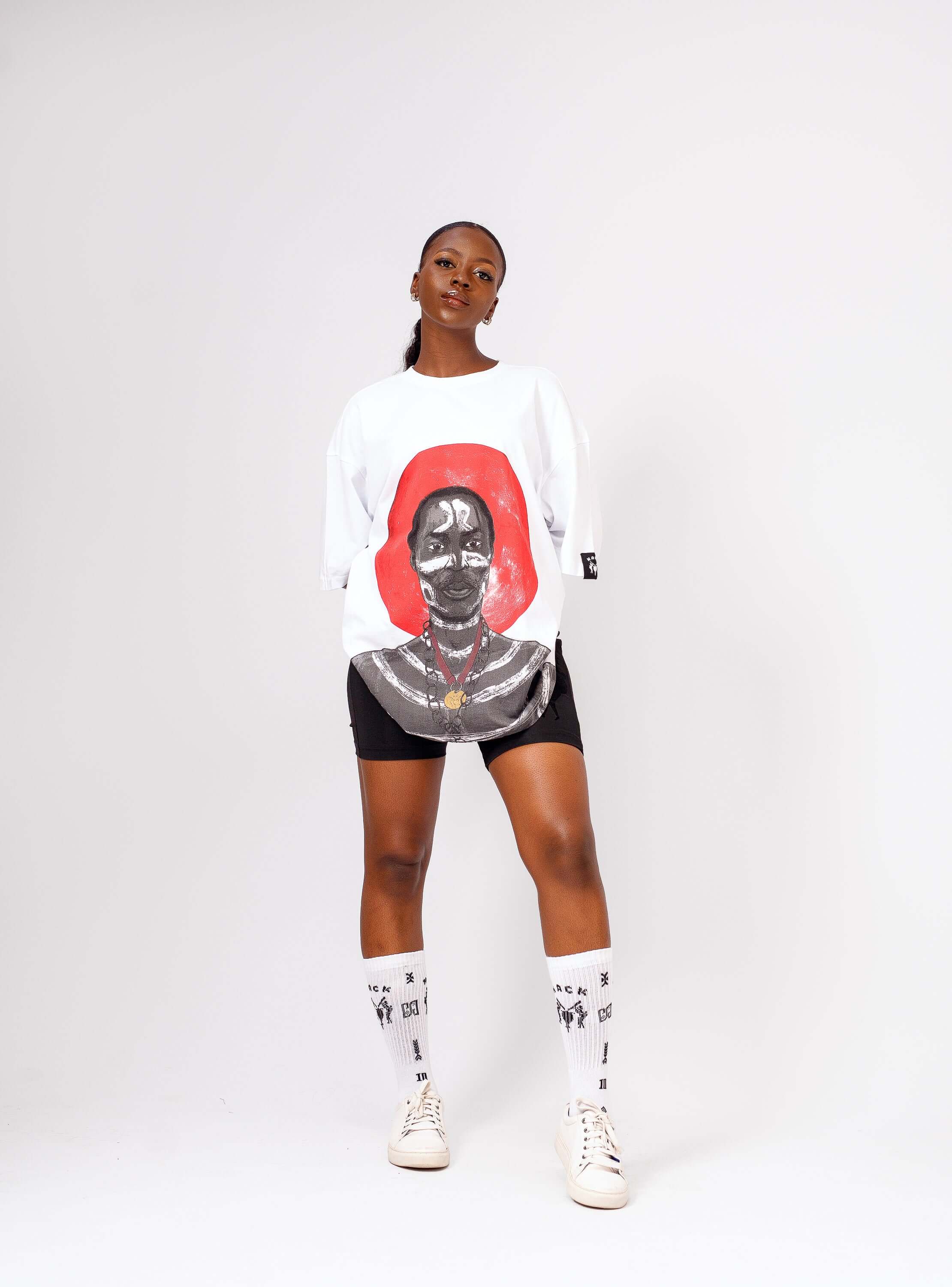 Fela Tee in White - Shirts & Tops