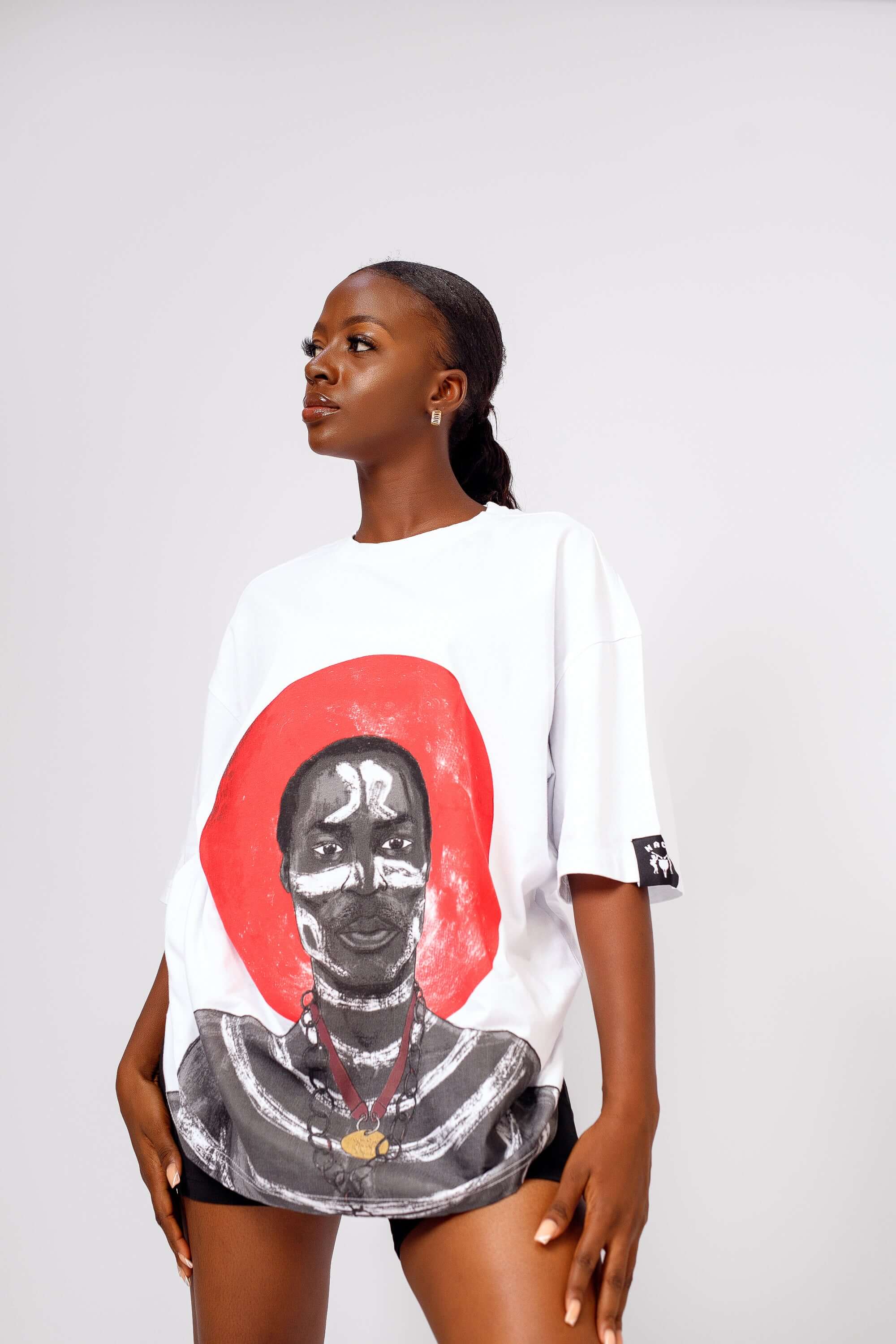 Fela Tee in White - Shirts & Tops