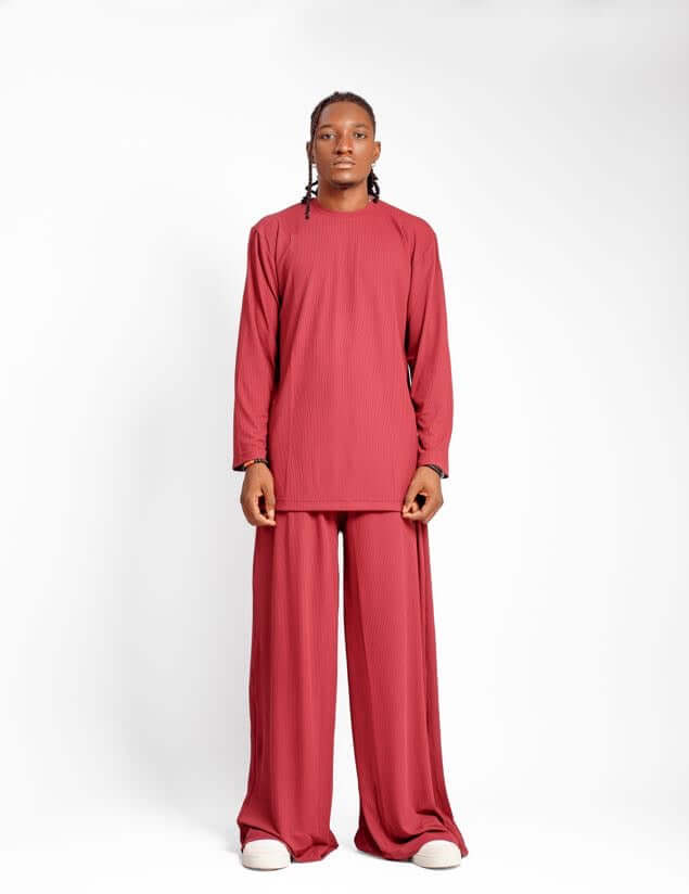 Zen 2pcs in Wine - Clothing