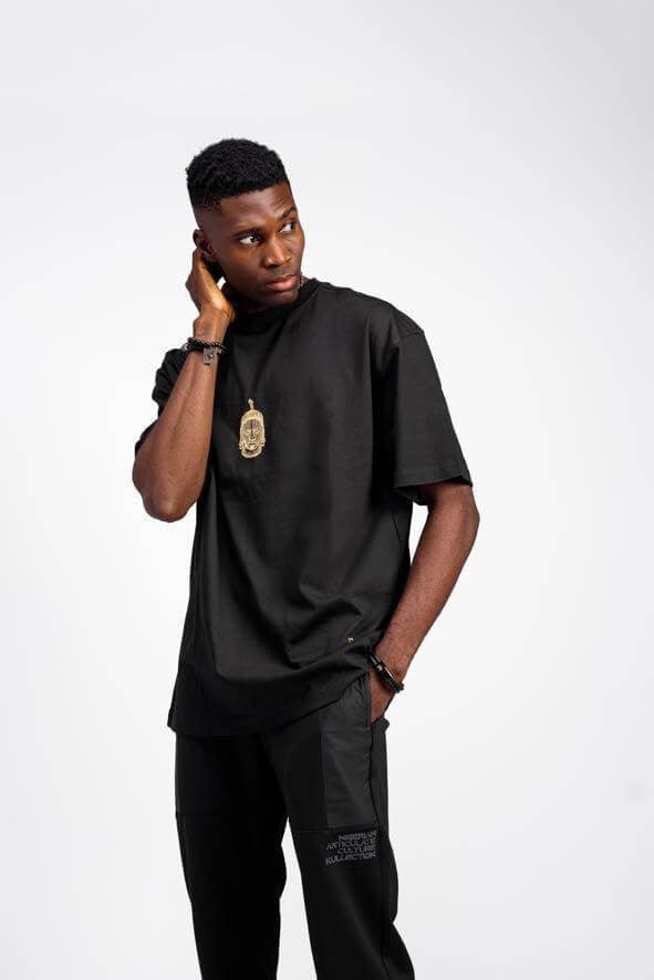 Ife Kingdom Tee 2.0 in Black - Shirts & Tops