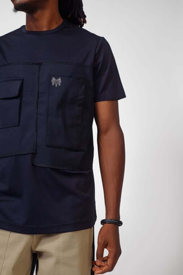 NACK FAB Tee in Navy Blue -