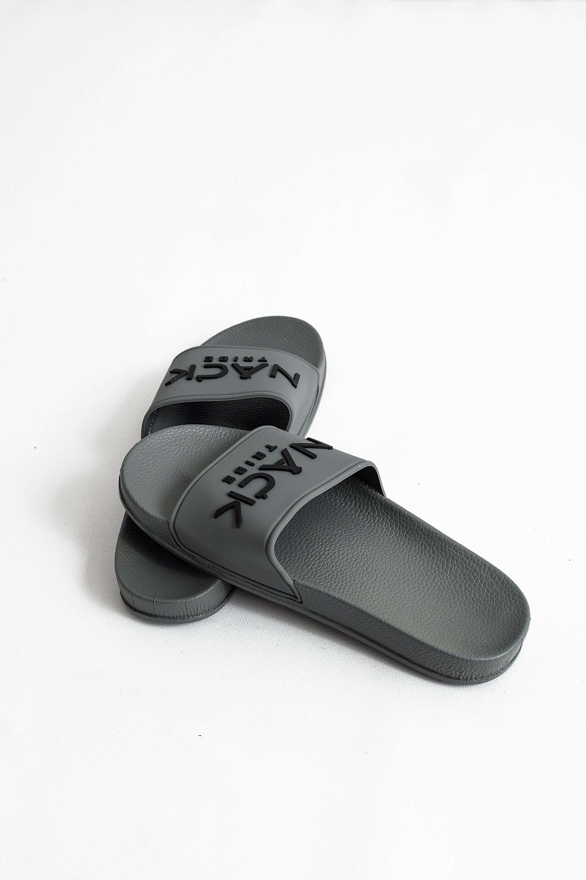 NACK Tribe Slides in Grey - Slides