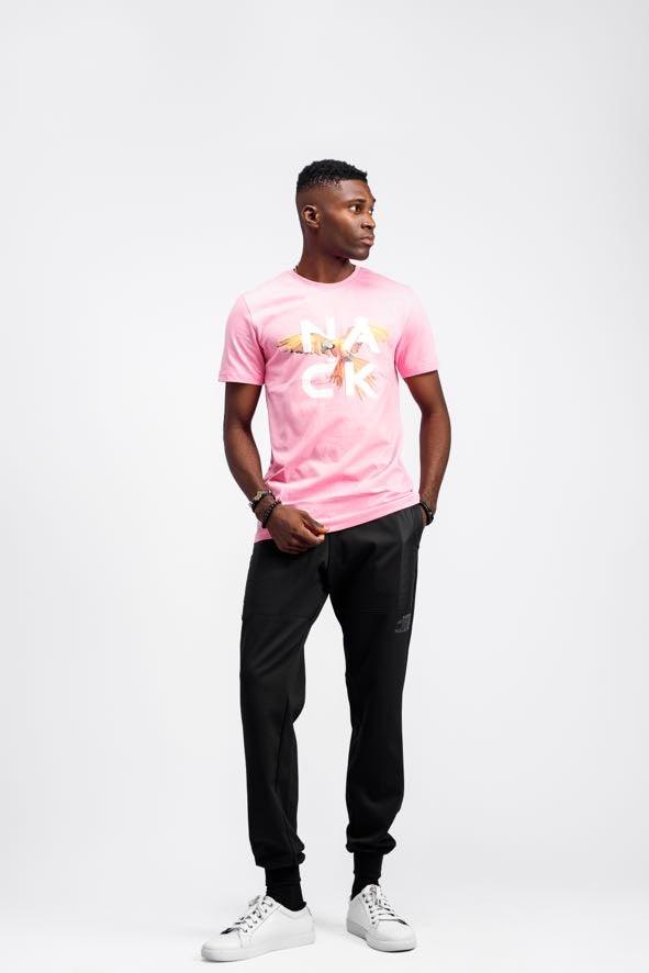 Afrobird Tee in Pink - Shirts & Tops