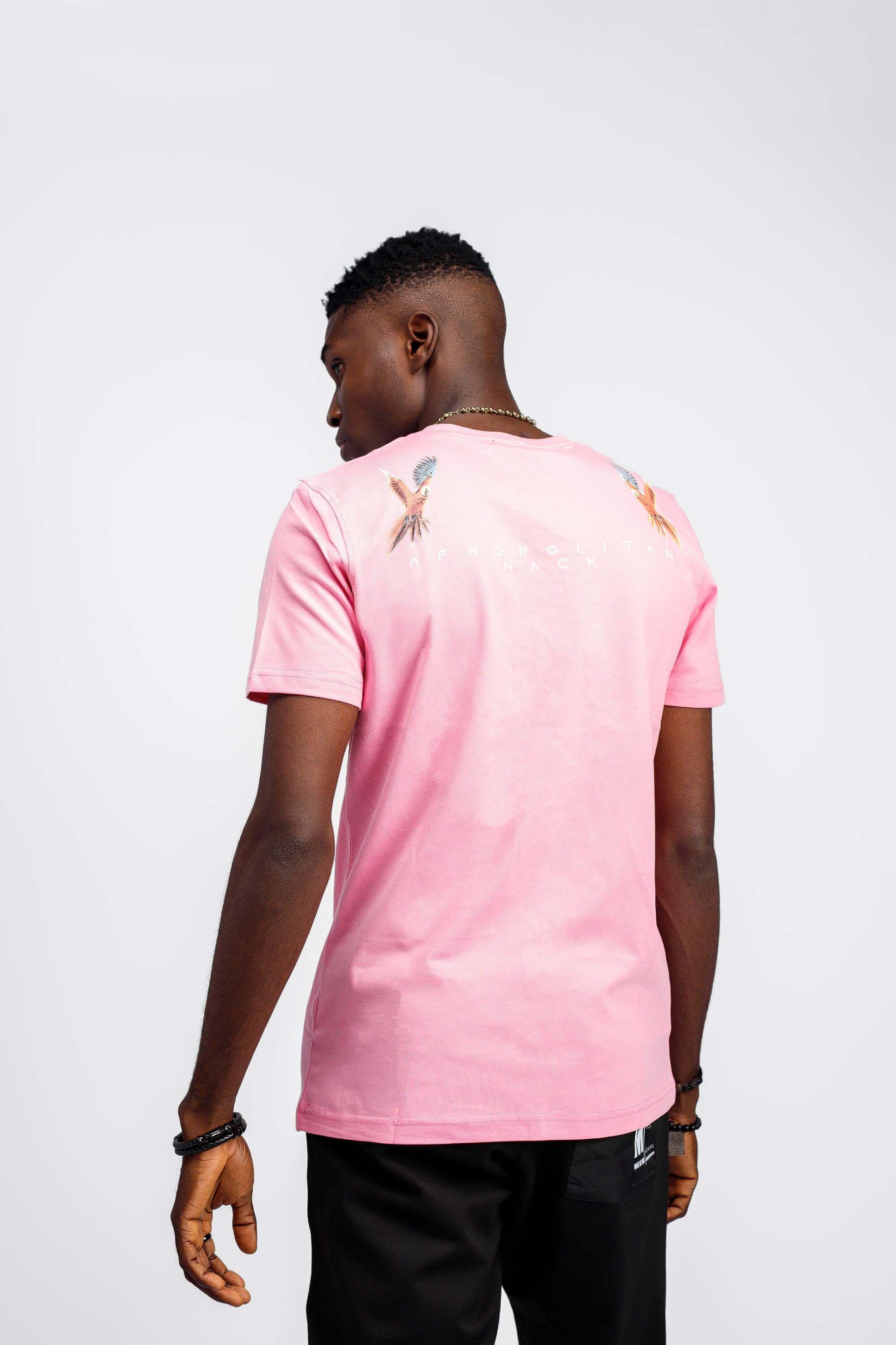 Afrobird Tee in Pink - Shirts & Tops