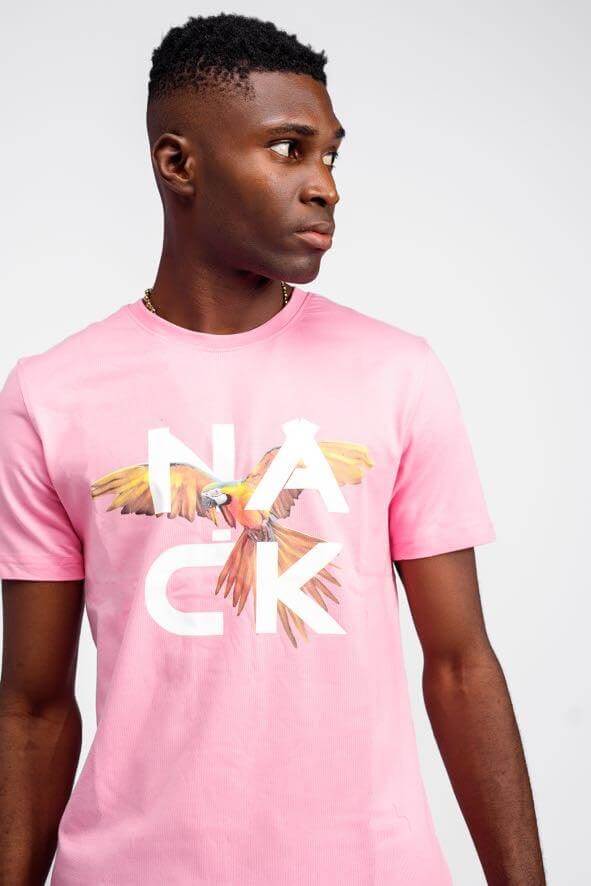 Afrobird Tee in Pink - Shirts & Tops