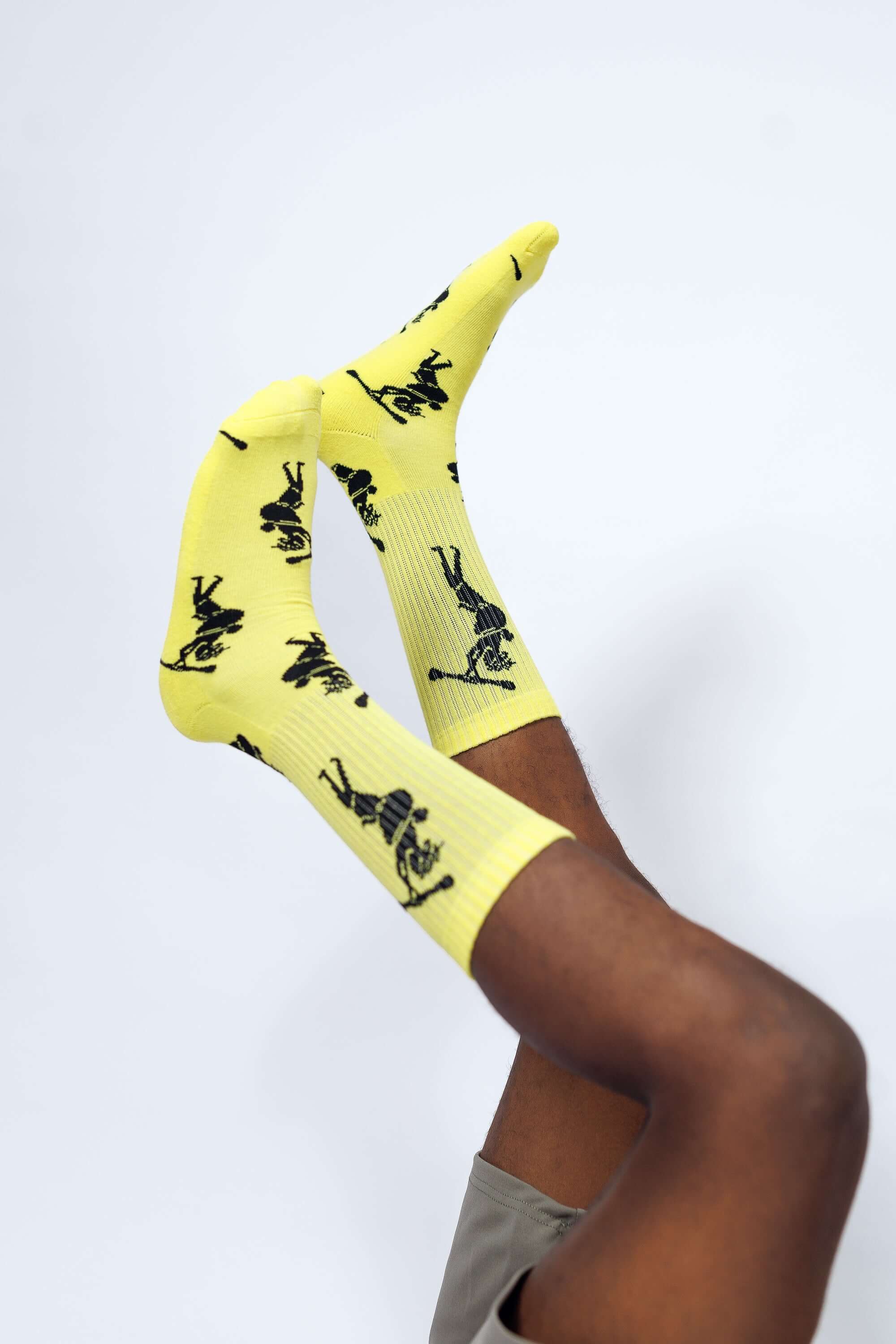 HF NACK Logo socks in yellow - Socks