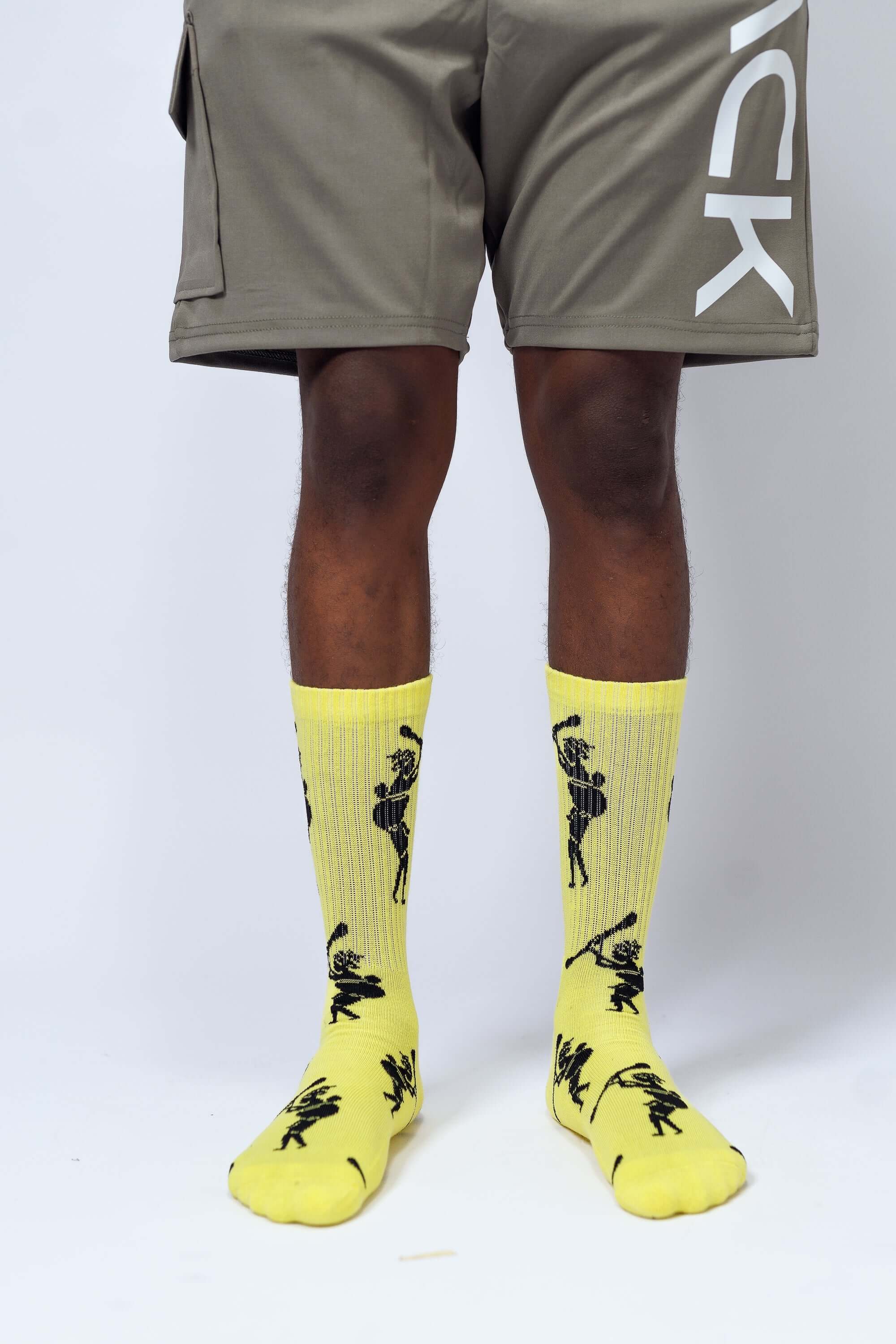 HF NACK Logo socks in yellow - Socks