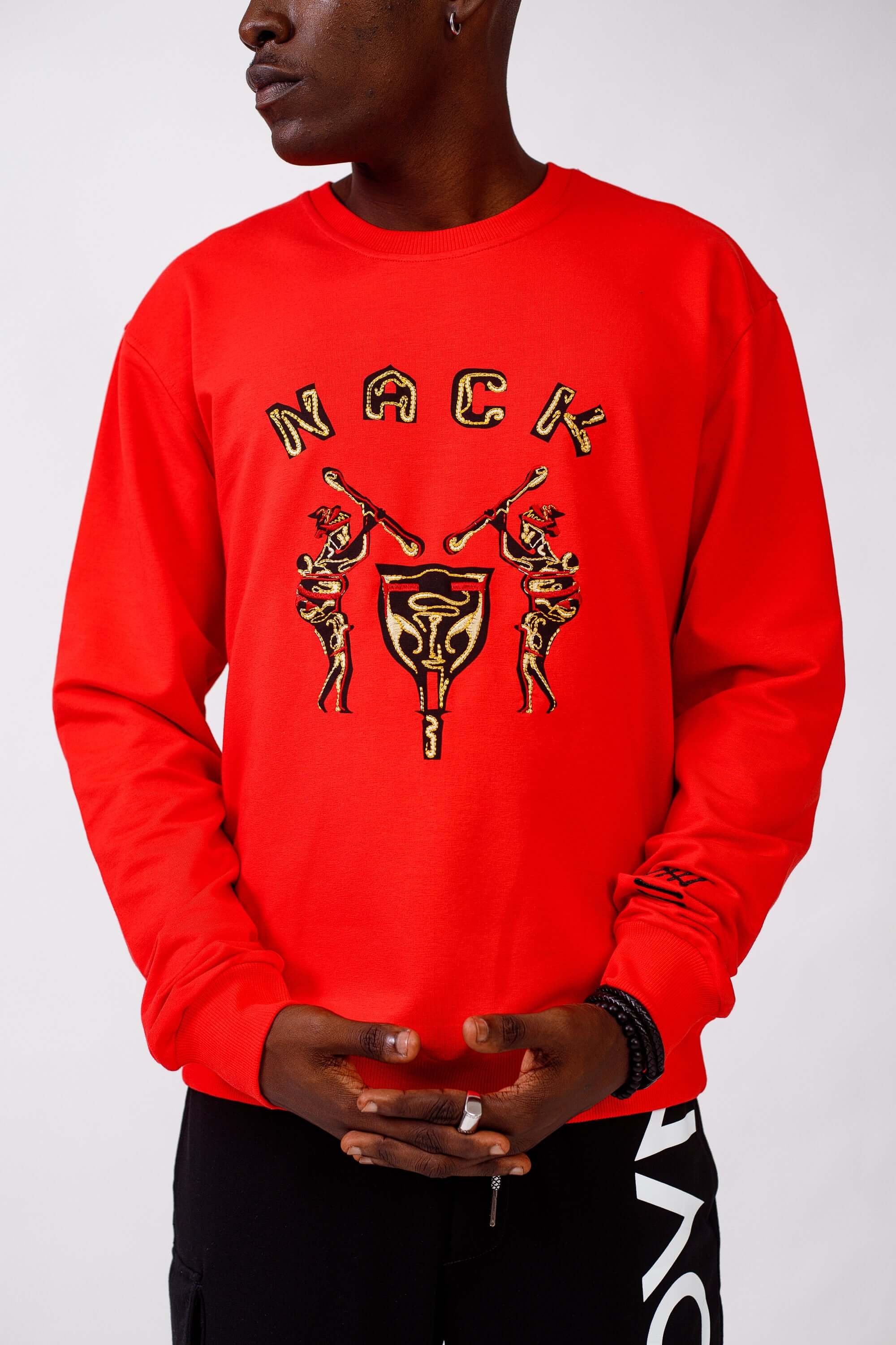 NACK Classic Sweat Top in Burnt Orange - Shirts & Tops