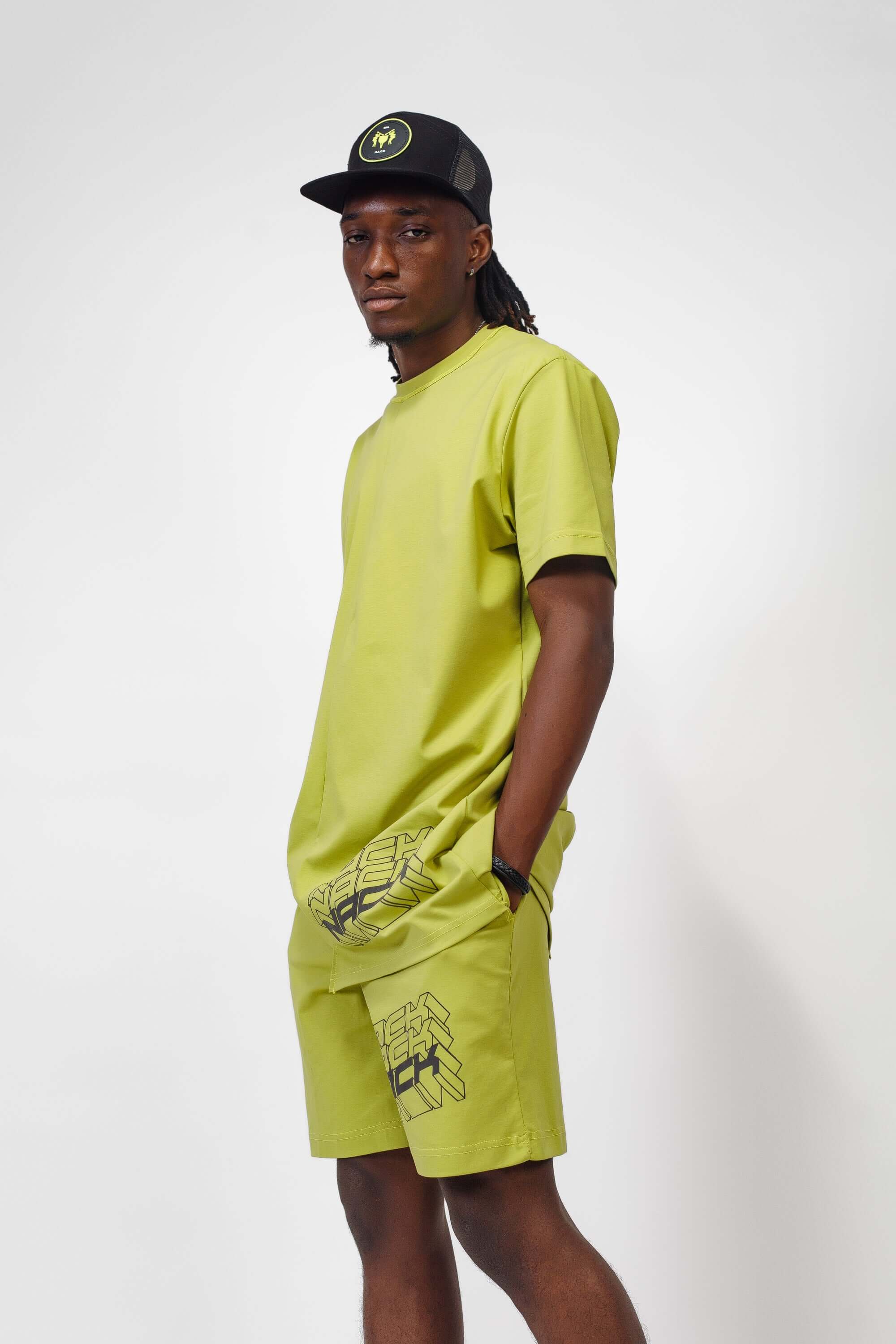 NACK Homegrown Coord in Lemon Green - Clothing