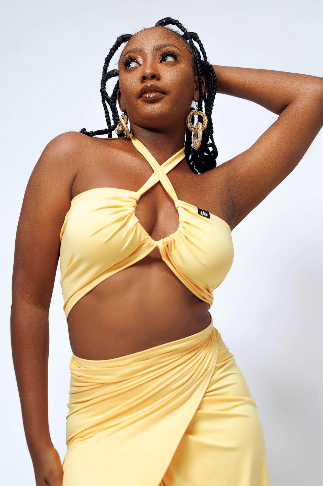 Sisi Beach Wear in Yellow - Clothing