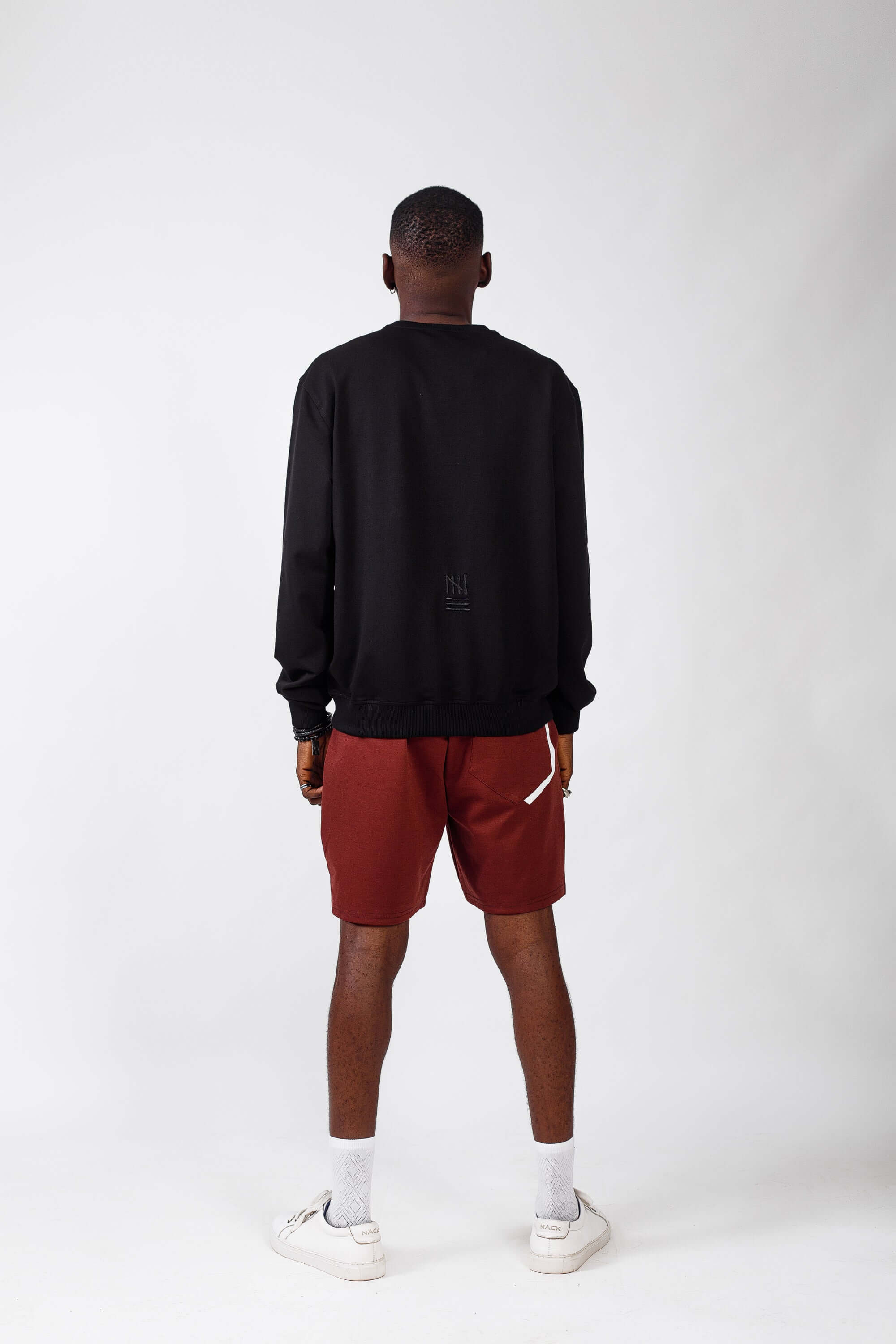 NACK Classic Sweat Top in Black - Shirts & Tops