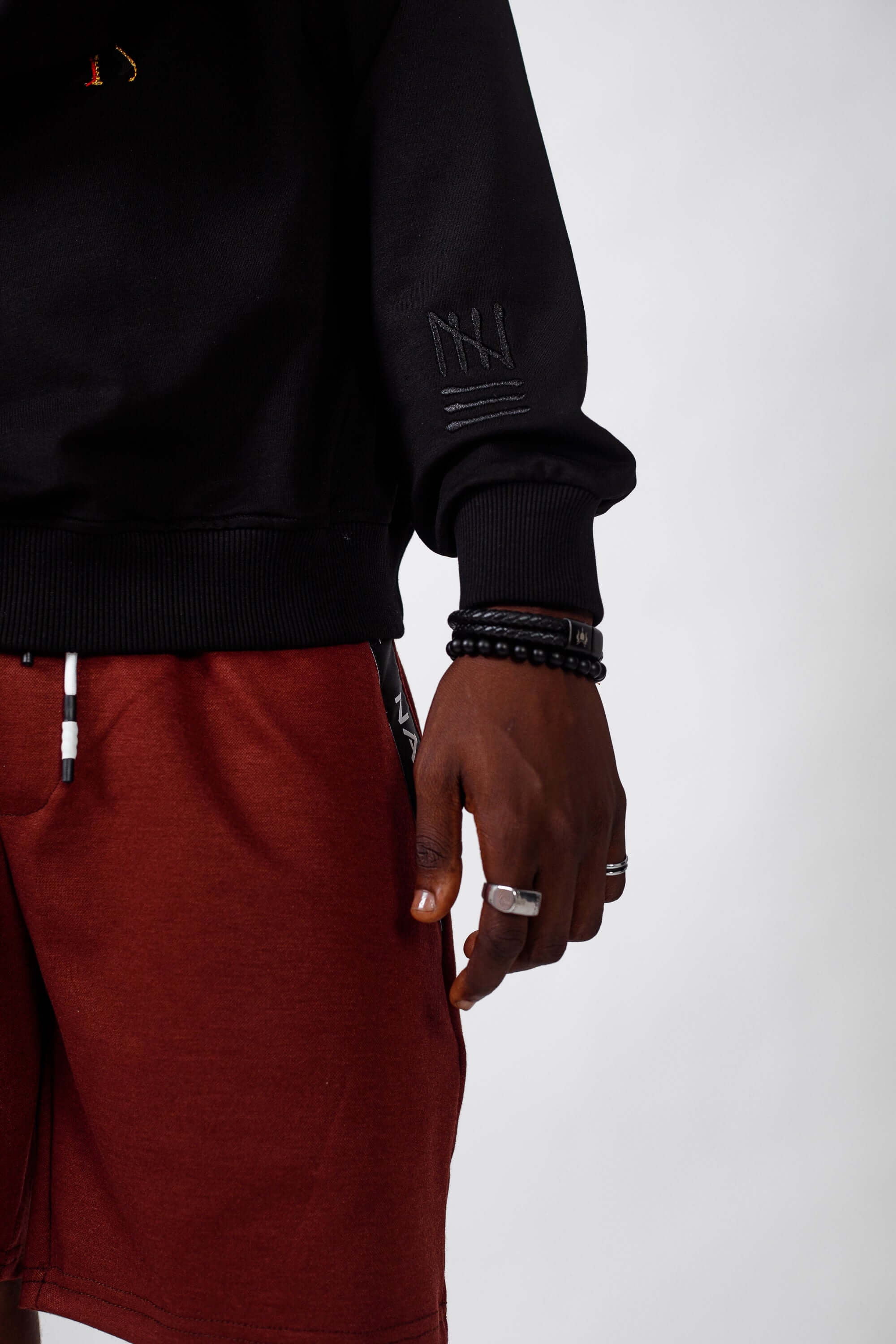 NACK Classic Sweat Top in Black - Shirts & Tops