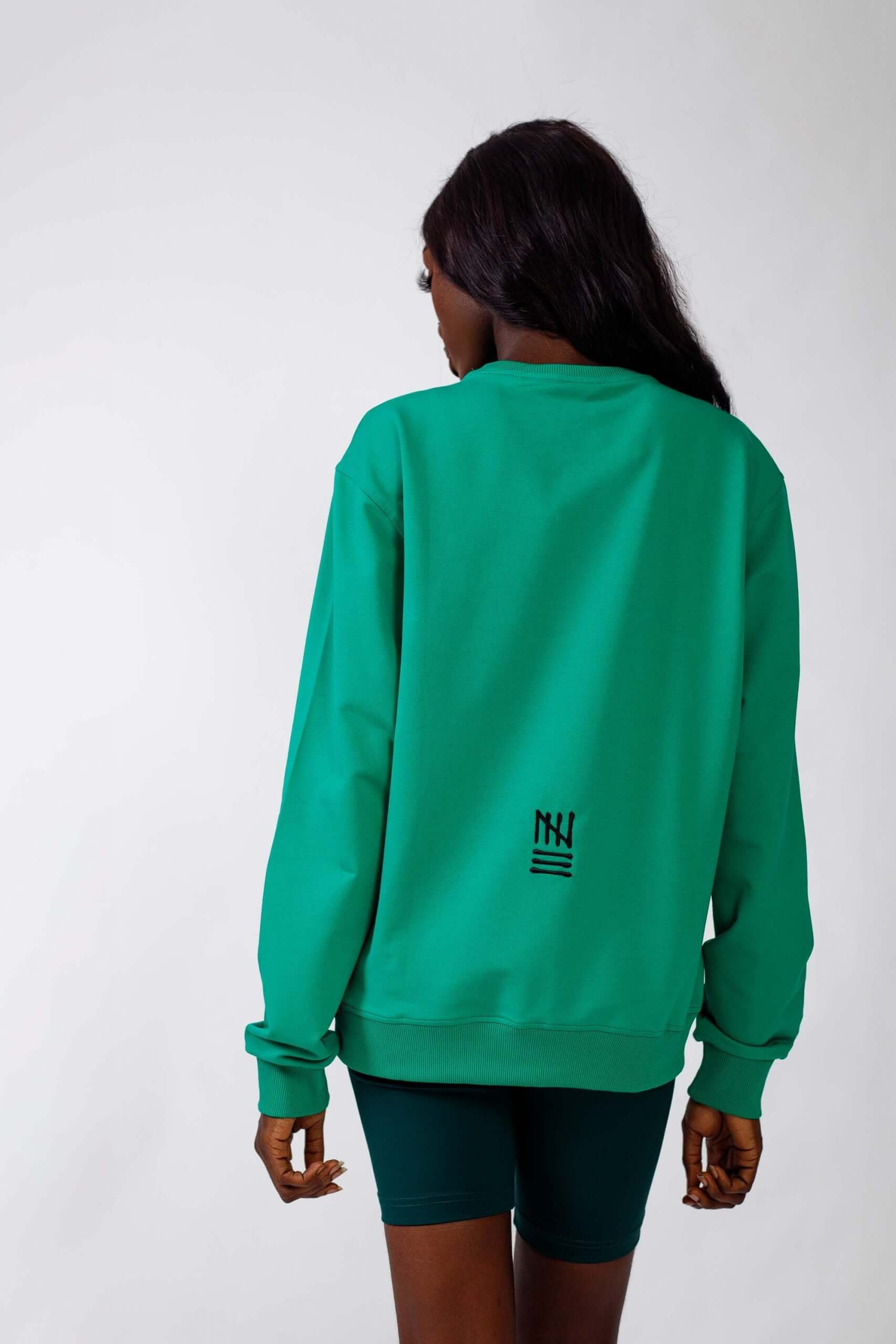 NACK Classic Sweat Top in Green - Shirts & Tops