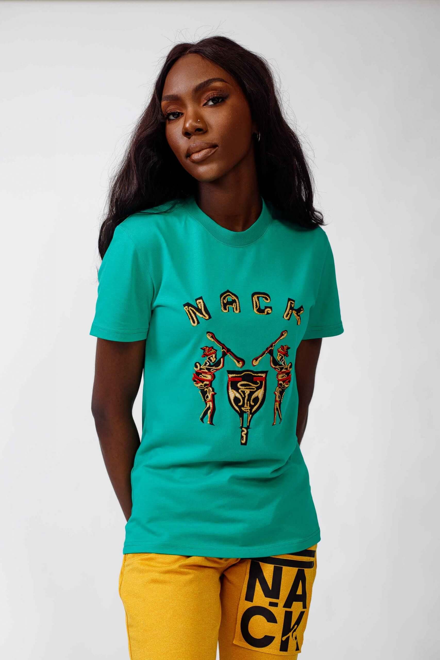 NACK Classic Tee in Green - Shirts & Tops