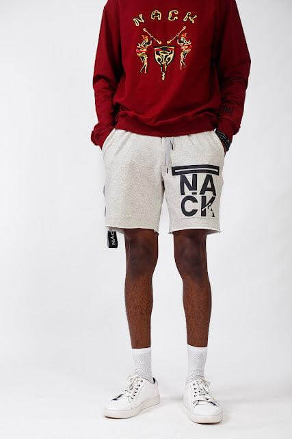 NACK Cut Shorts in Ash - Shorts