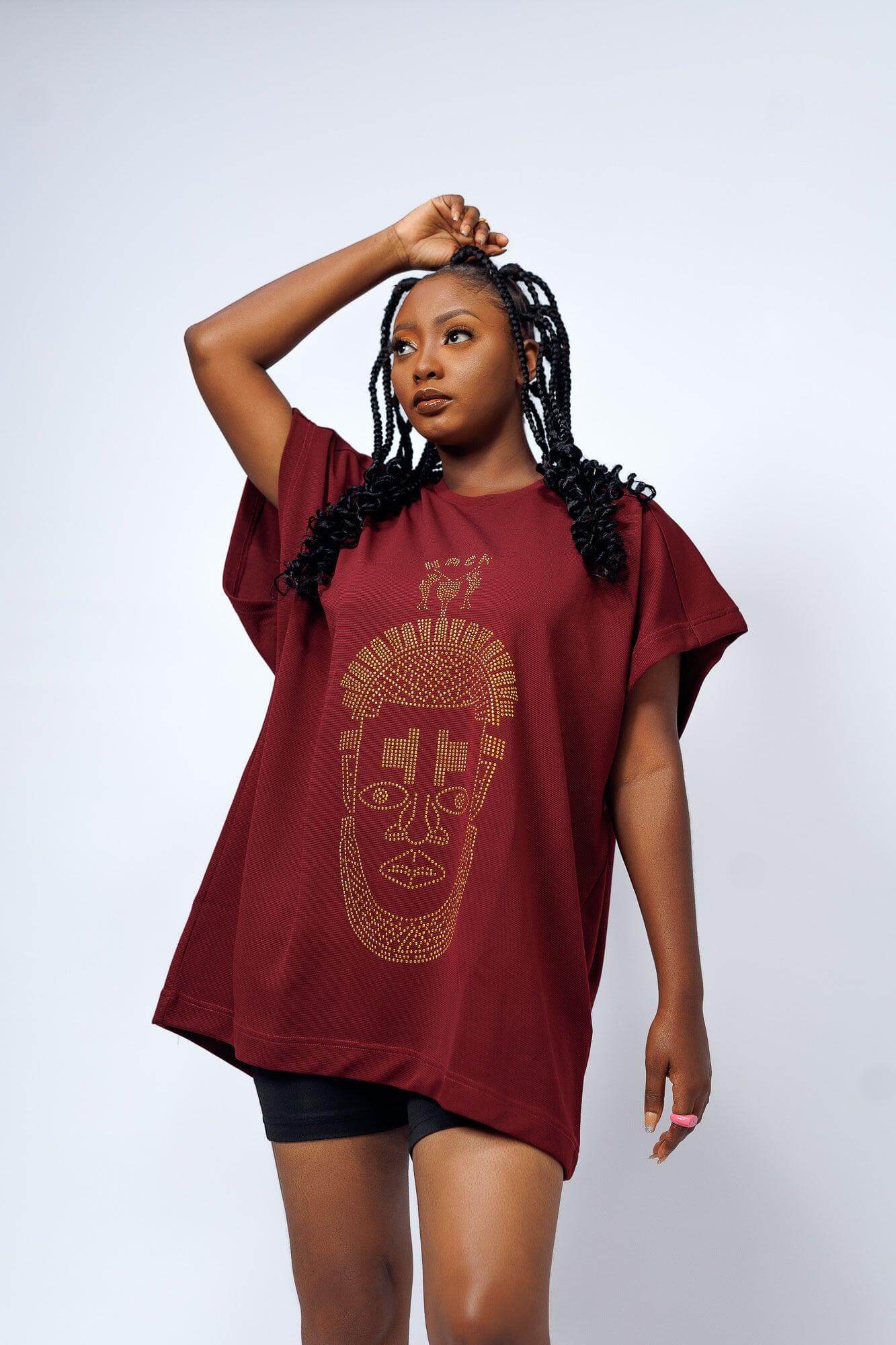 Festac Top in Wine - Shirts & Tops