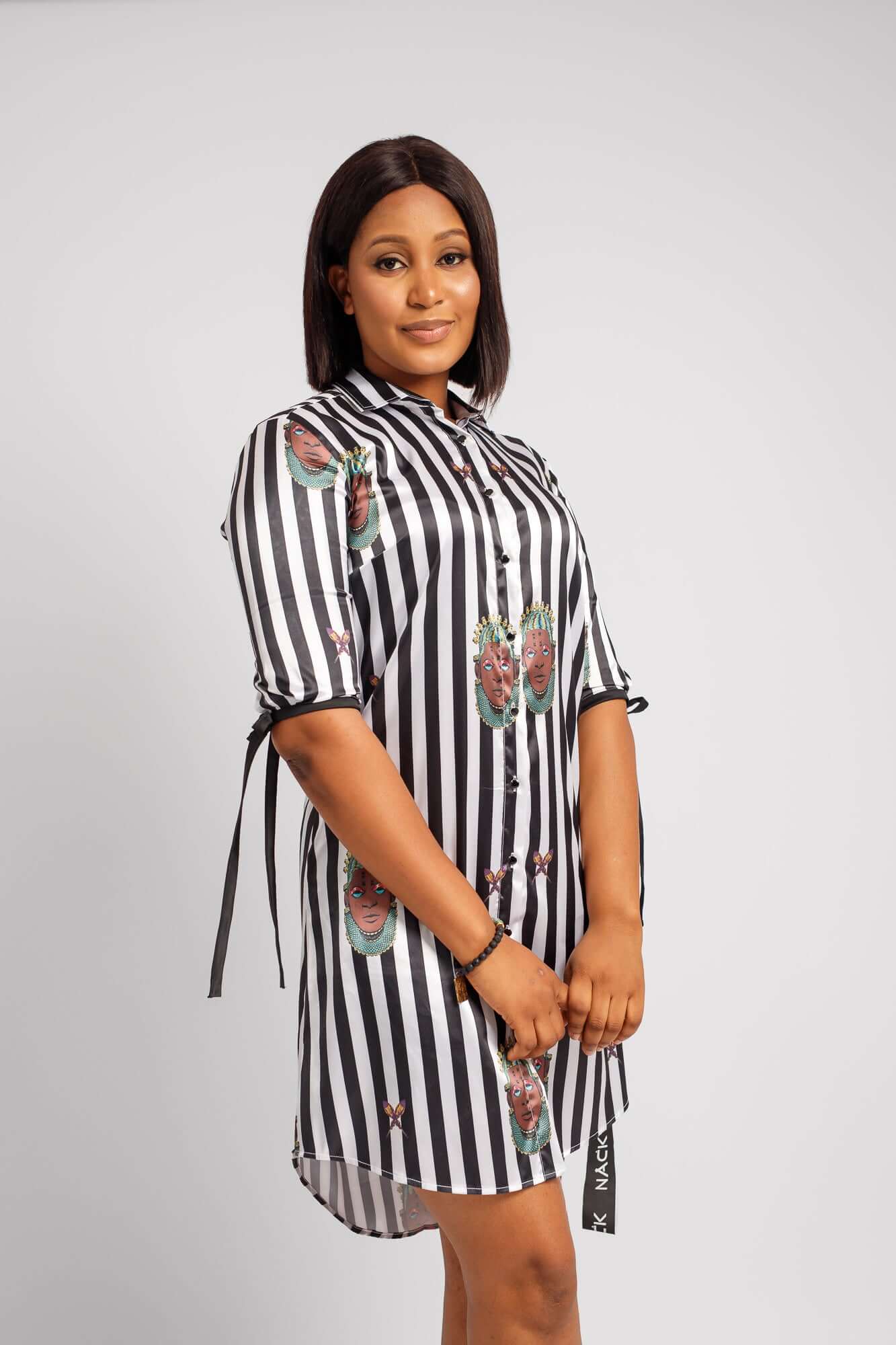 Idia Stripe Dress - Dresses