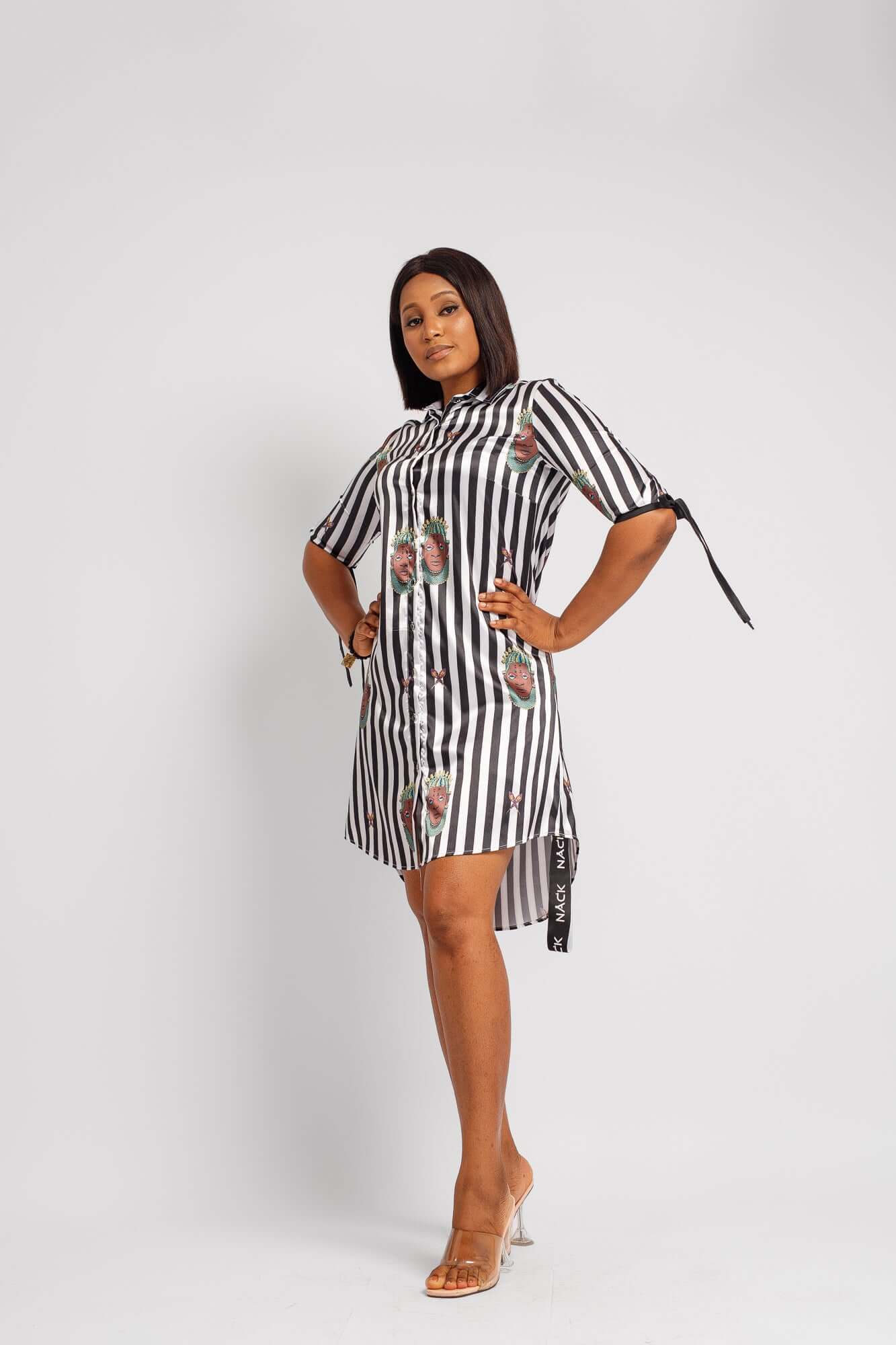 Idia Stripe Dress - Dresses