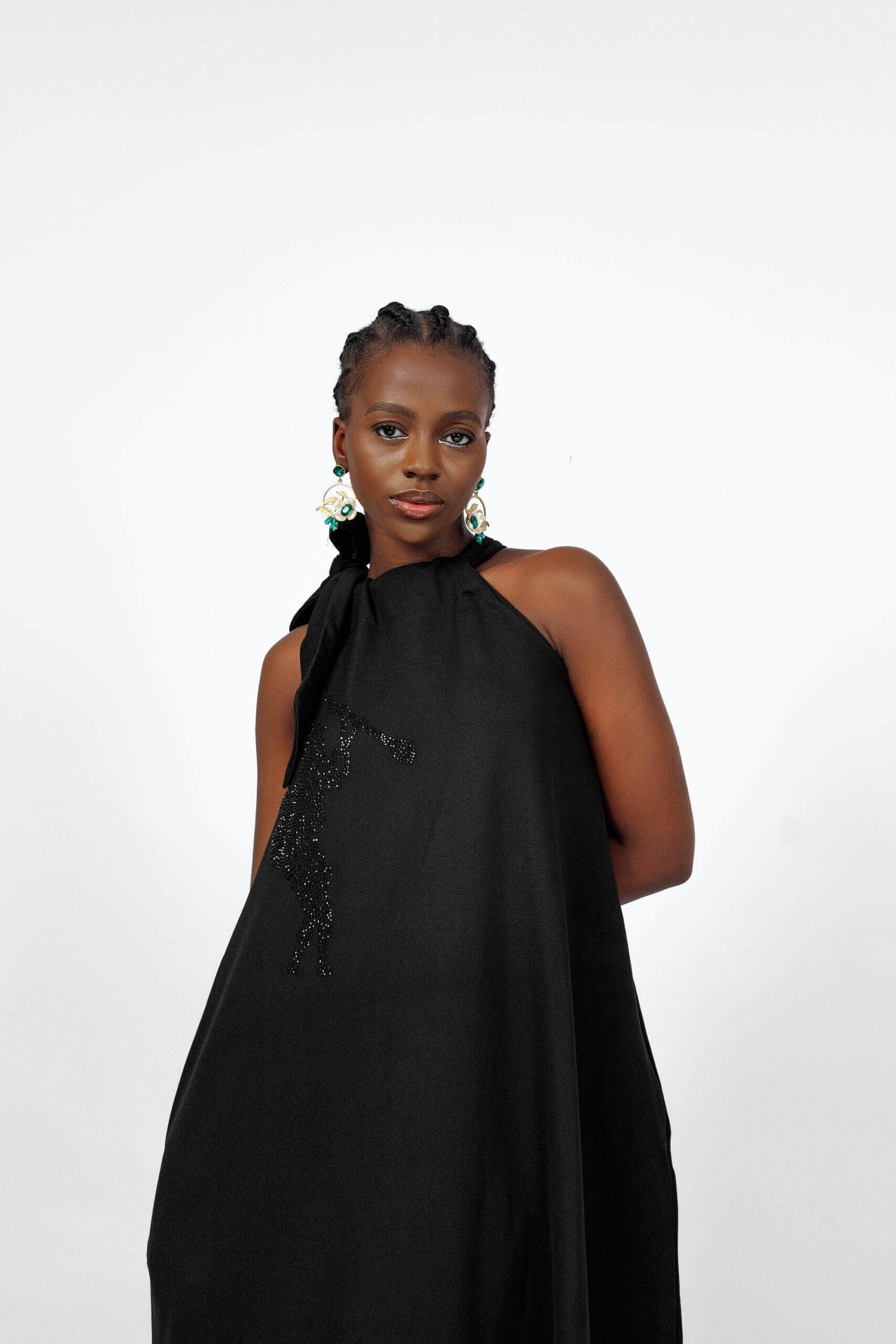 Makeda Gown in Black - Dresses