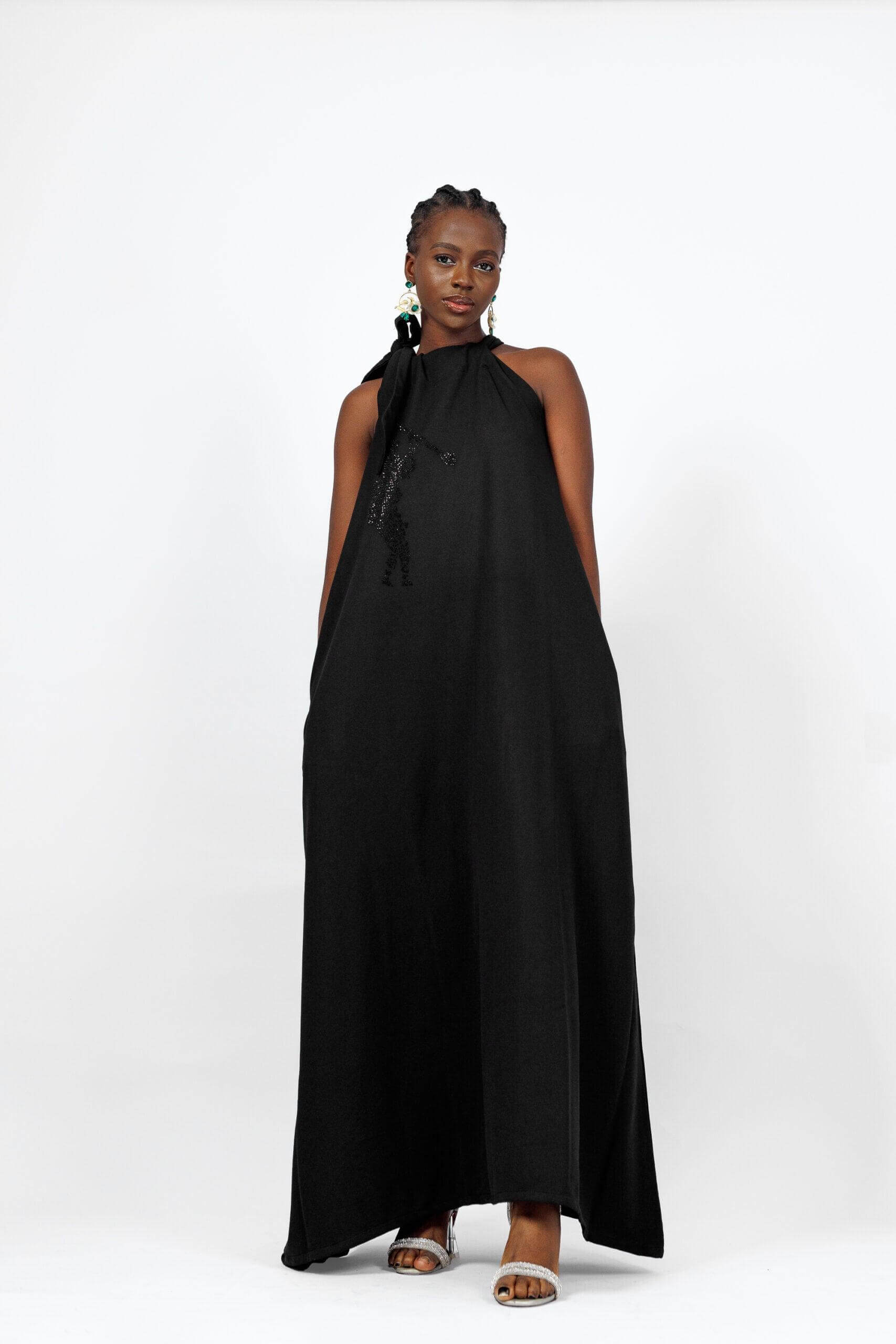 Makeda Gown in Black - Dresses