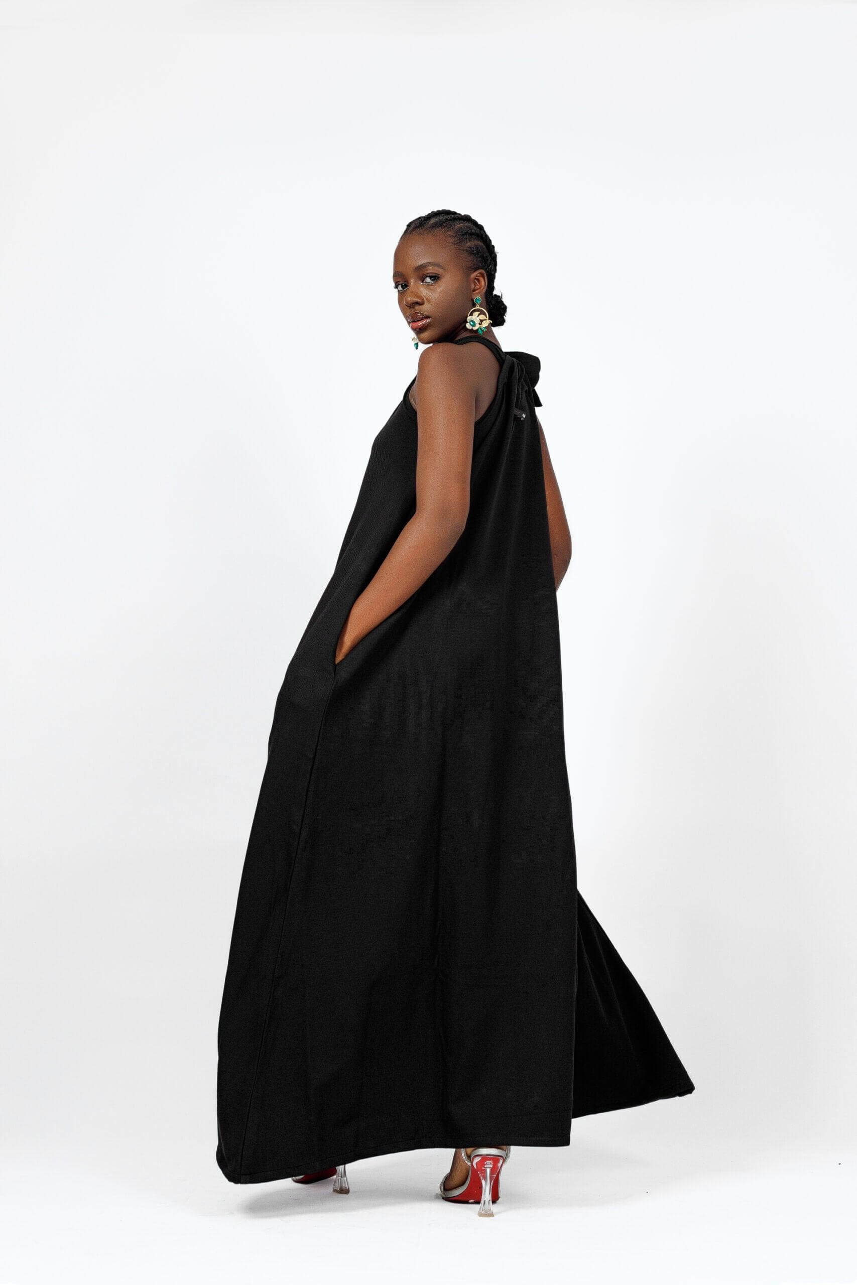 Makeda Gown in Black - Dresses