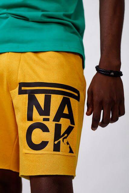 NACK Cut Shorts in Yellow - Shorts