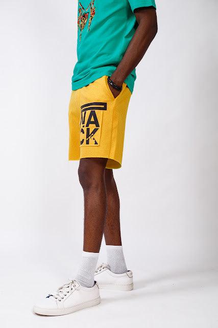 NACK Cut Shorts in Yellow - Shorts