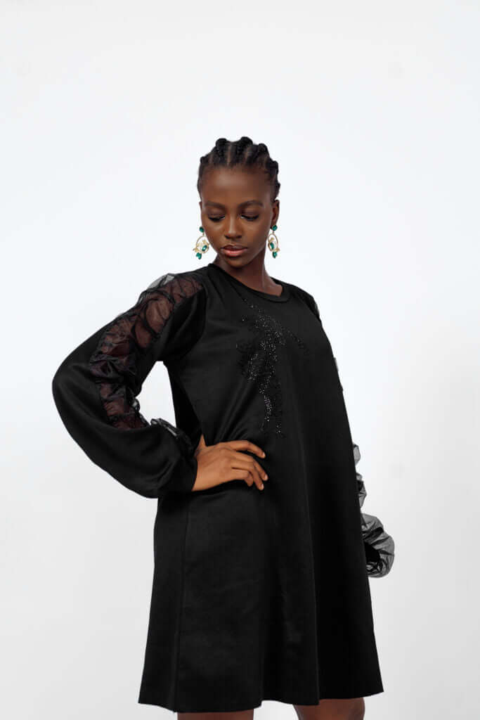 Oganza Dress in Black - Dresses