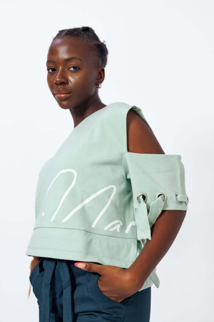 Ore's Top in Mint Green - Shirts & Tops