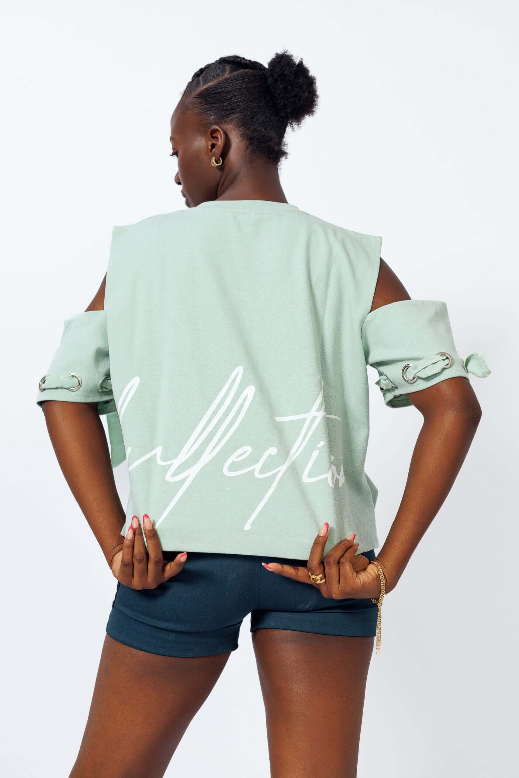 Ore's Top in Mint Green - Shirts & Tops